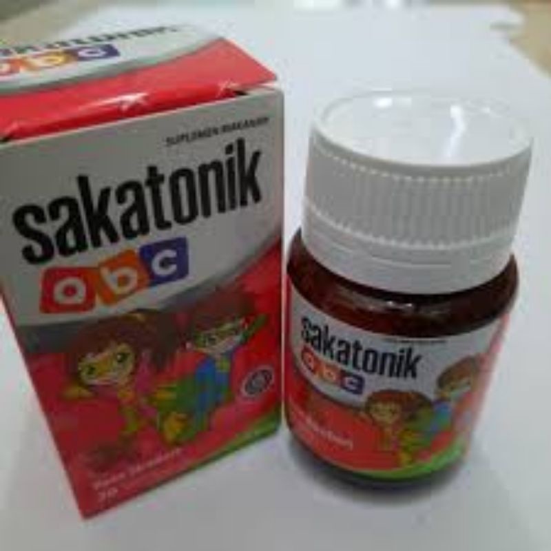 SAKATONIK ABC RASA STRAWBERRY/TUTTI FRUTTI ISI 30 TABLET HISAP