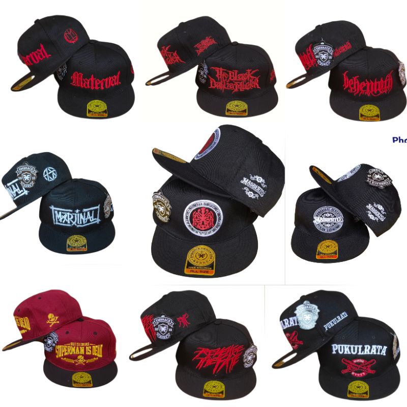 Topi Snapback Pria Wanita Distro Bordir Masberto Murah