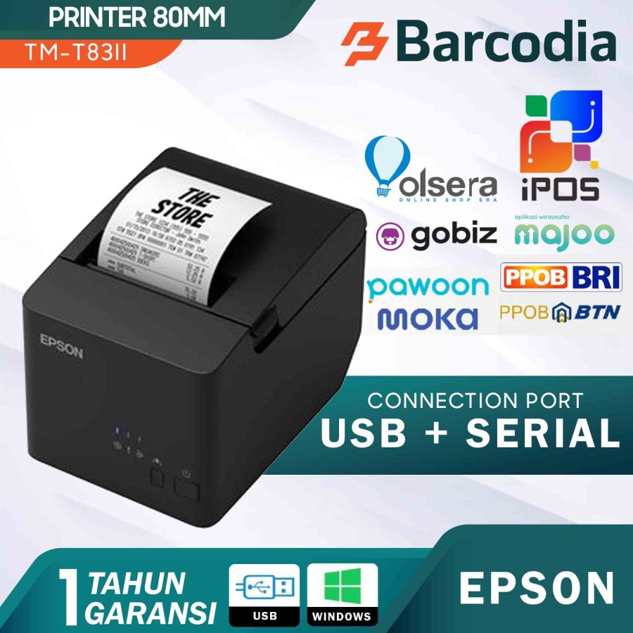 PRINTER POS KASIR EPSON TM-T83III - STRUK THERMAL EPSON TMT 83 - USB SERIAL