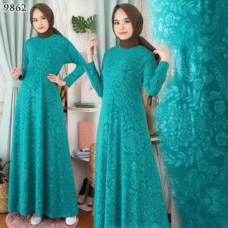  Baju  Gamis  Muslim Wanita Terbaru Jumbo XL Polos Jersey  