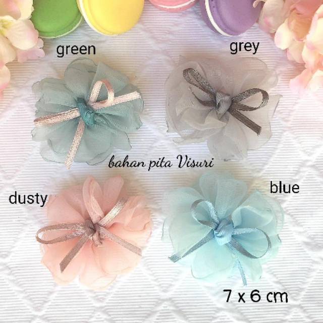 Bow Kaca Hias Bow Satin 7 x 6 cm