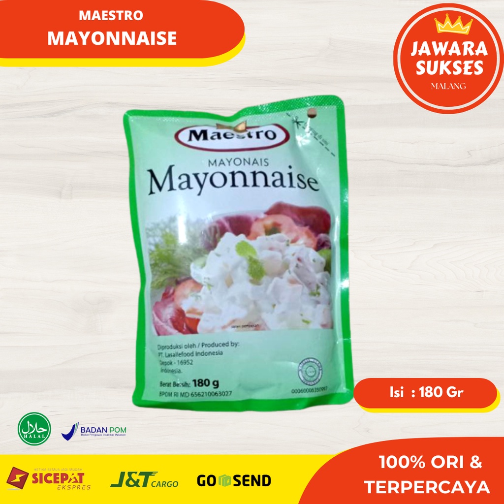 

Maestro Mayonaise 180gr | Mayo Pouch