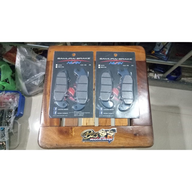 kampas rem kaliper nissin samurai original 2 piston 2p 2 p ori original nissin brake pad