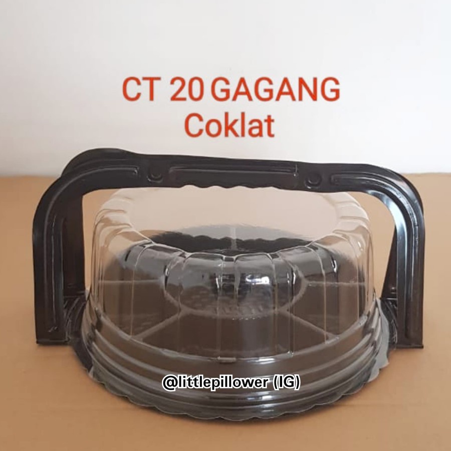 LPD (ISI 10PCS-CT20 GAGANG COK) Mika Tumpeng Mini Gagang Diameter 20 Sekat 8 COKLAT/Mika Tumini Seka
