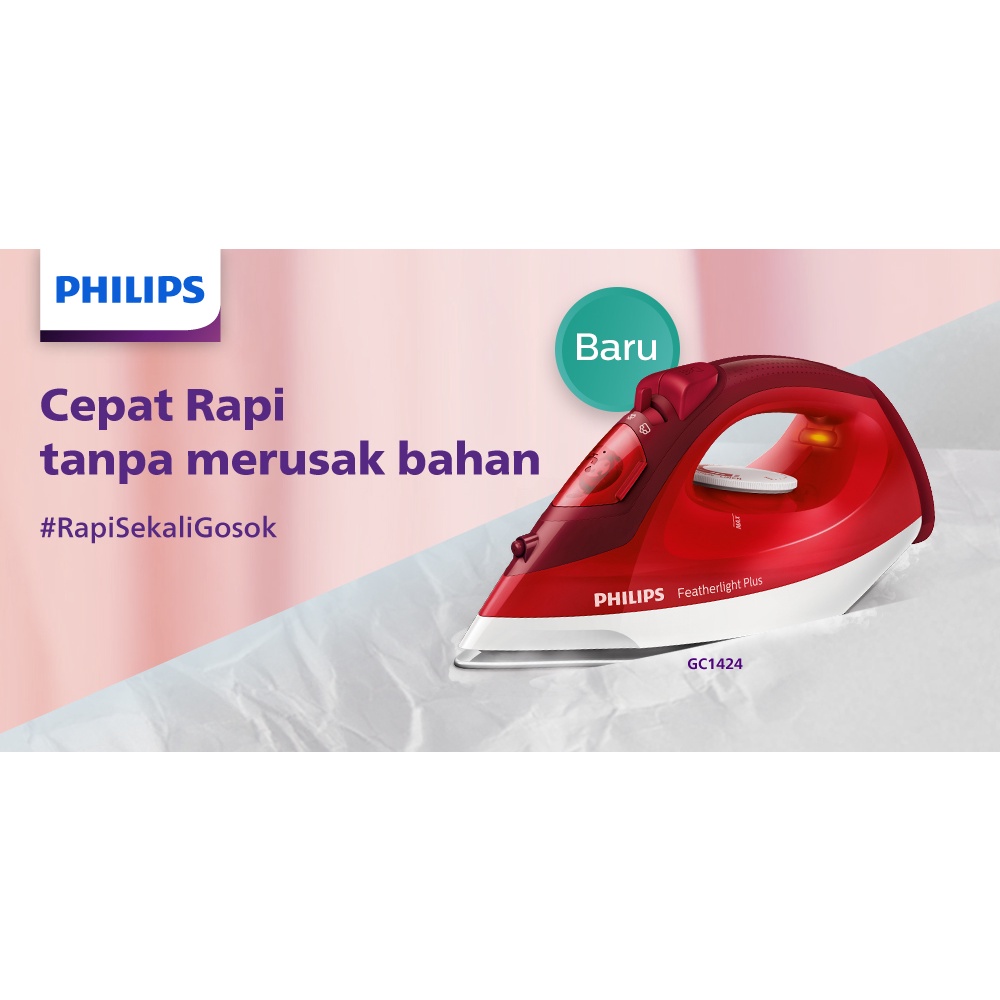 PHILIPS GC1424/45 Setrika Uap Gosokan GC1424 GC 1424 Steam iron