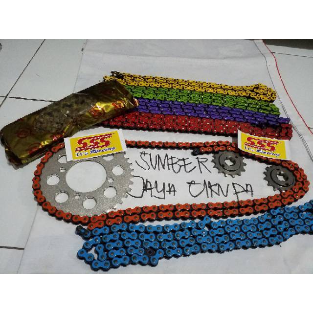 GEAR GIR SET SSS MOTOR SATRIA 150 FU LAMA - RANTAI & GIR - SPAREPART MOTOR