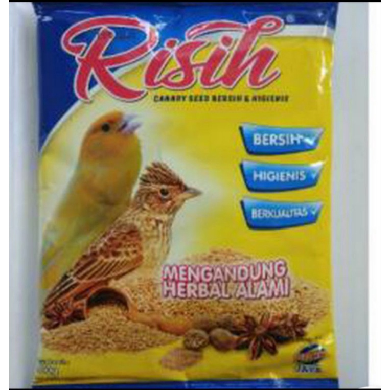 ebod risih canary seed bersih makanan burung kenari branjangan dll