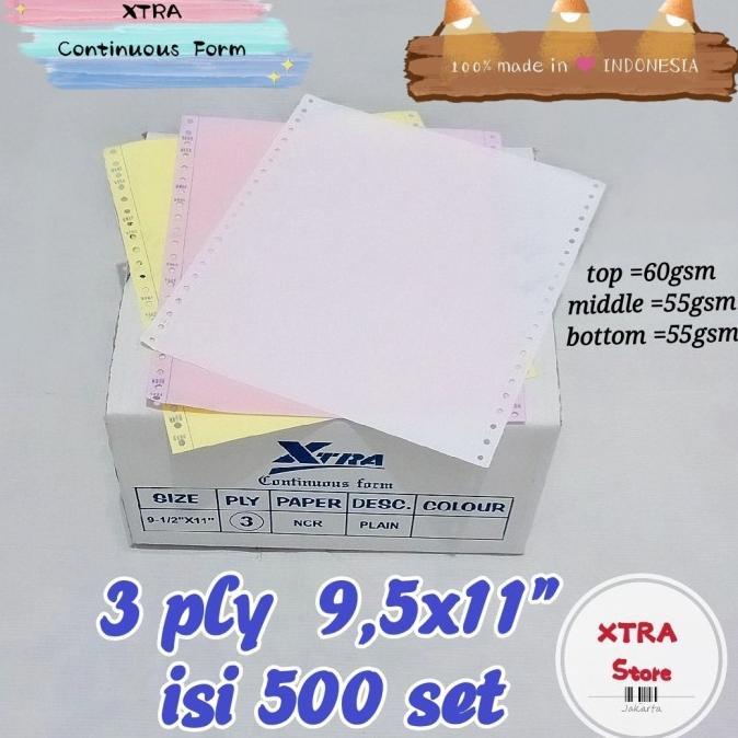 

kertas 3ply continous form 9.5x11" 500set letter Star Seller Termurah