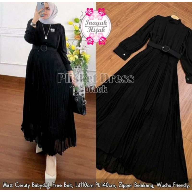 PLISKET DRESS BY INAYAH