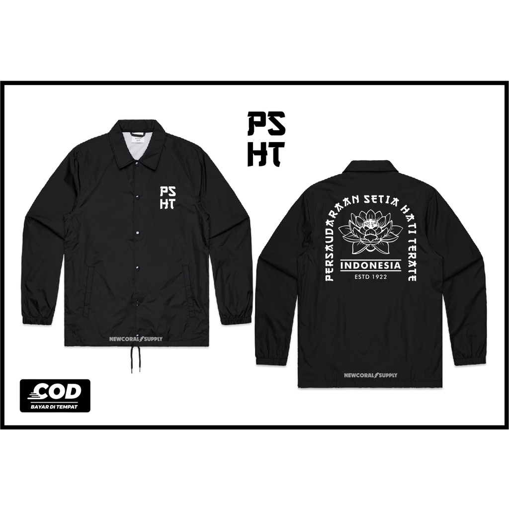 jaket coach windbreaker PSHT 1922 Indonesia bahan waterproof kualitas distro termurah