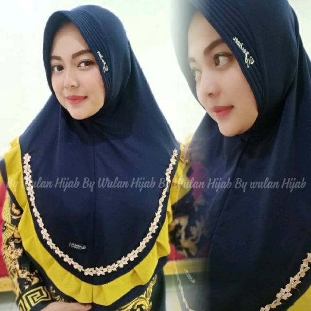 jilbab rempel kombinasi by wulan