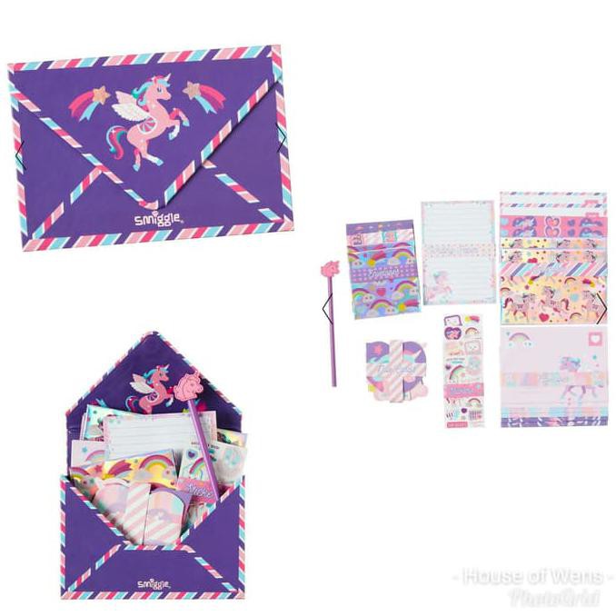 

SMIGGLE UNICORN WRITING SET - KERTAS SURAT UNICORN SMIGGLE