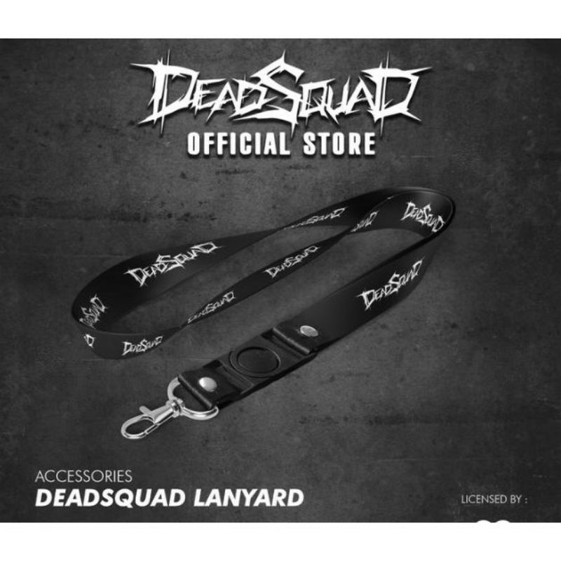 

Lanyard DEADSQUAD tali lanyard DISTRO gantungan kunci name tag id card kartu nama / tali lanyard gantungan leher