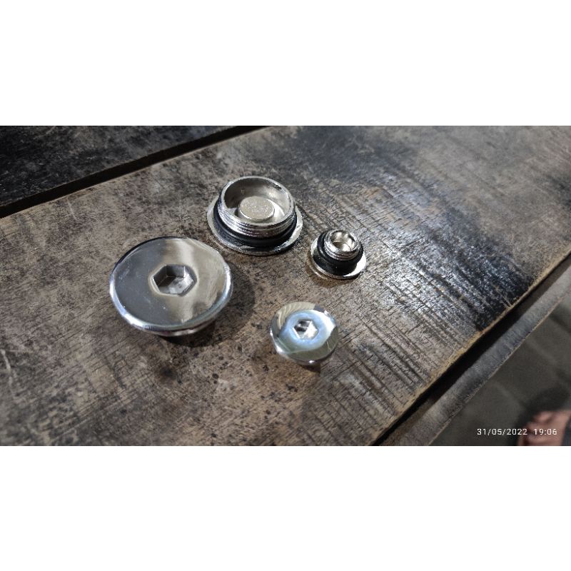 Baut Tutup Top Magnet Honda Tiger GL MP Supra Grand Chrome