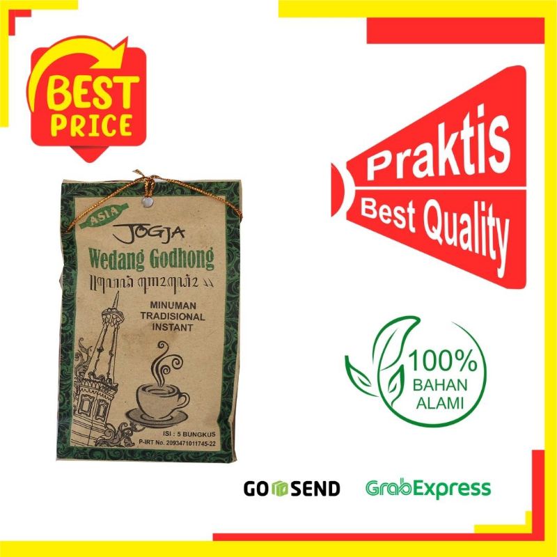 

MINUMAN INSTANT TRADISIONAL WEDANG GODHONG ISI 5 PCS KHAS JOGJAKARTA 100% HALAL
