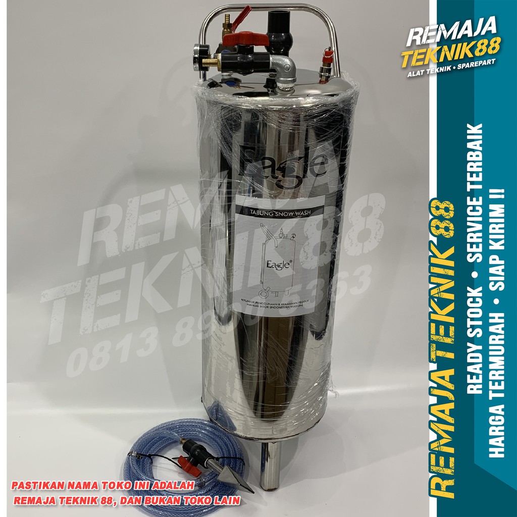 TABUNG SALJU SNOW WASH / EAGLE 20 LITER / PENCUCI MOBIL DAN MOTOR / STAINLESS STEEL