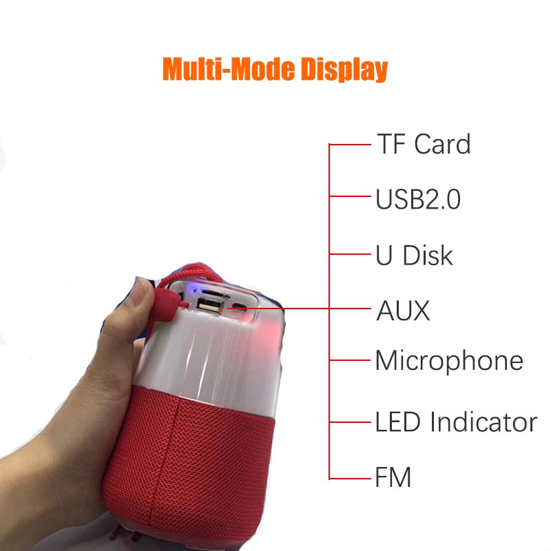 Speaker Bluetooth LED TG-168 Portable  Super Bass