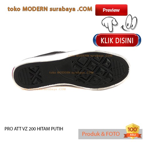 PRO ATT VZ 200 HITAM PUTIH sepatu santai pria casual sneakers