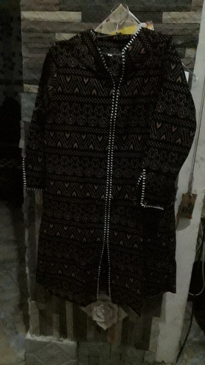 Batik Tunik Shibori Jumputan Terbaru Size S-3l / Hrb026 Yelbor Navbor / Biru Putih