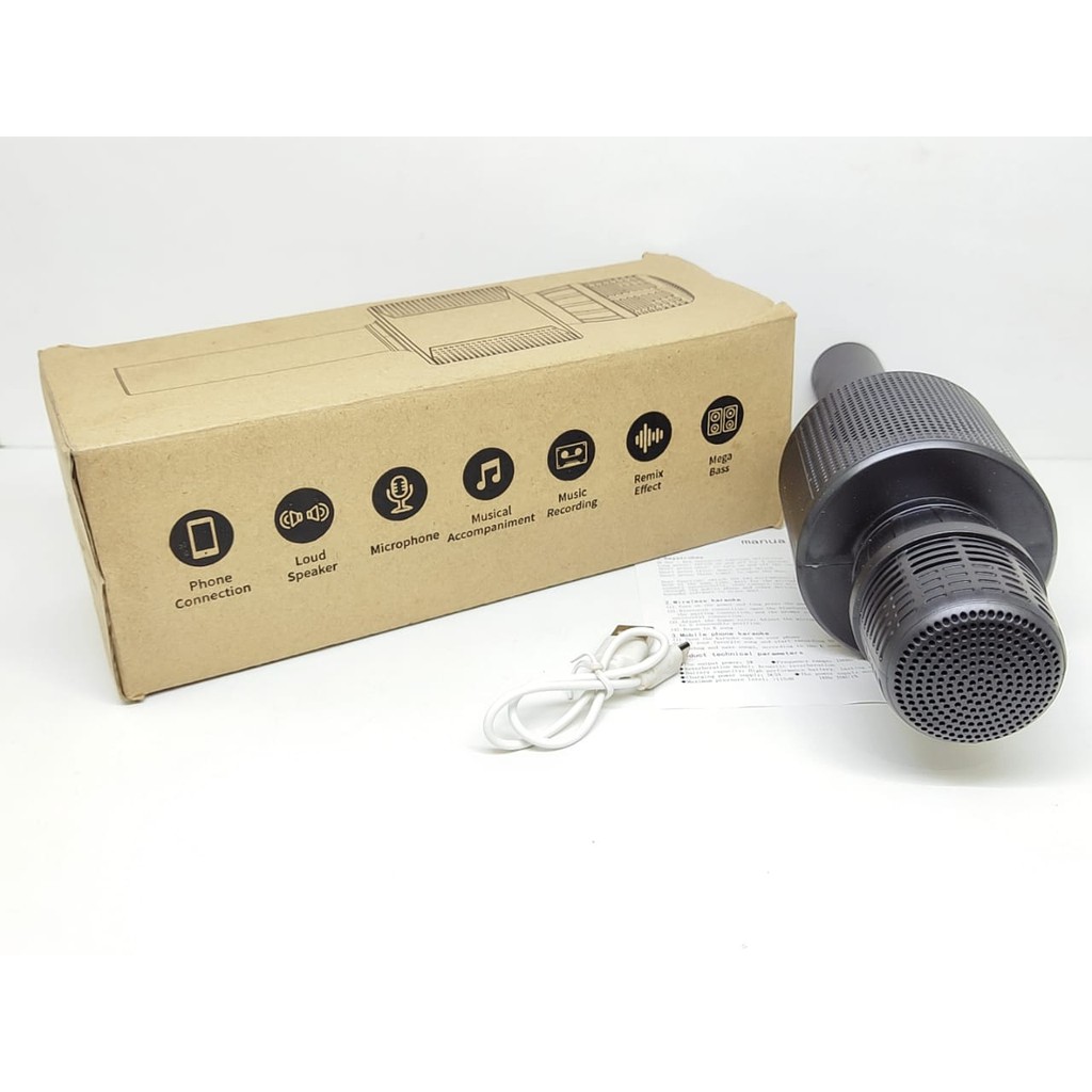 K9 Mic Speker Colokan Besar Microphone Speaker Mic Spiker Karaoke Wireless