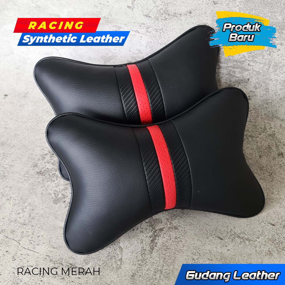 Bantal Mobil Kulit Sintetis - Racing Series