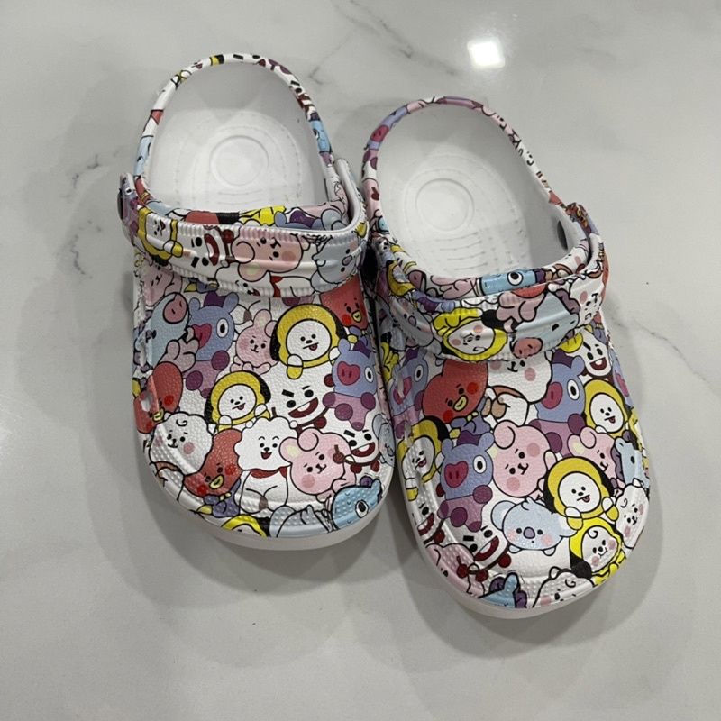 Sandal Anak Printing Gambar BTSS/Sandal Baim Anak Gambar Lucu/Sandal Kodok Anak Printing BY MITRA