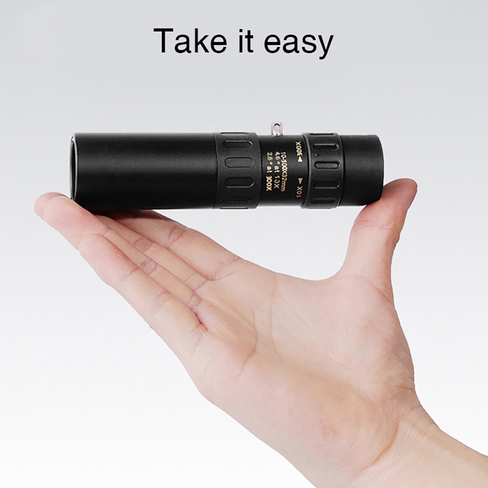 canaan 4K 10-300X40mm Portable Telephoto Zoom Monocular Telescope for Phone Camera Lens