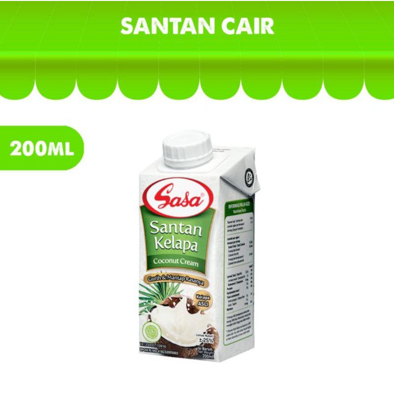 

Sasa santan cair(200ml)