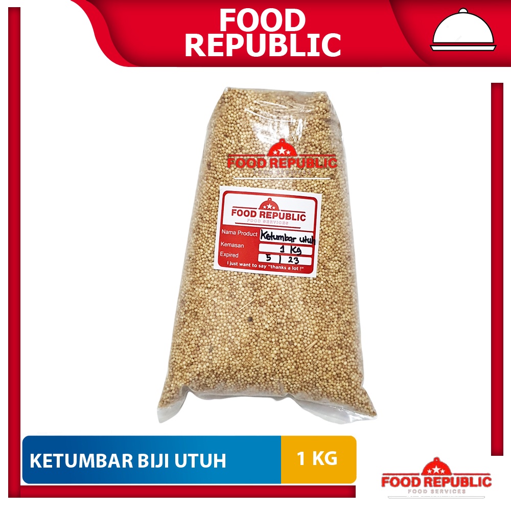 Ketumbar Biji 1 Kg Utuh Corriander Seed Utuh Kualitas Resto Halal