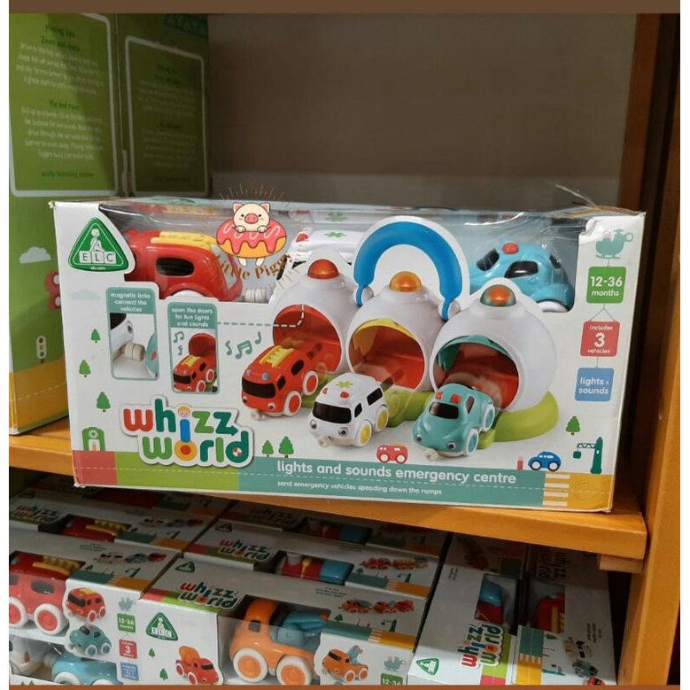 ELC Whizz world light and sounds emergency centre / car transporter