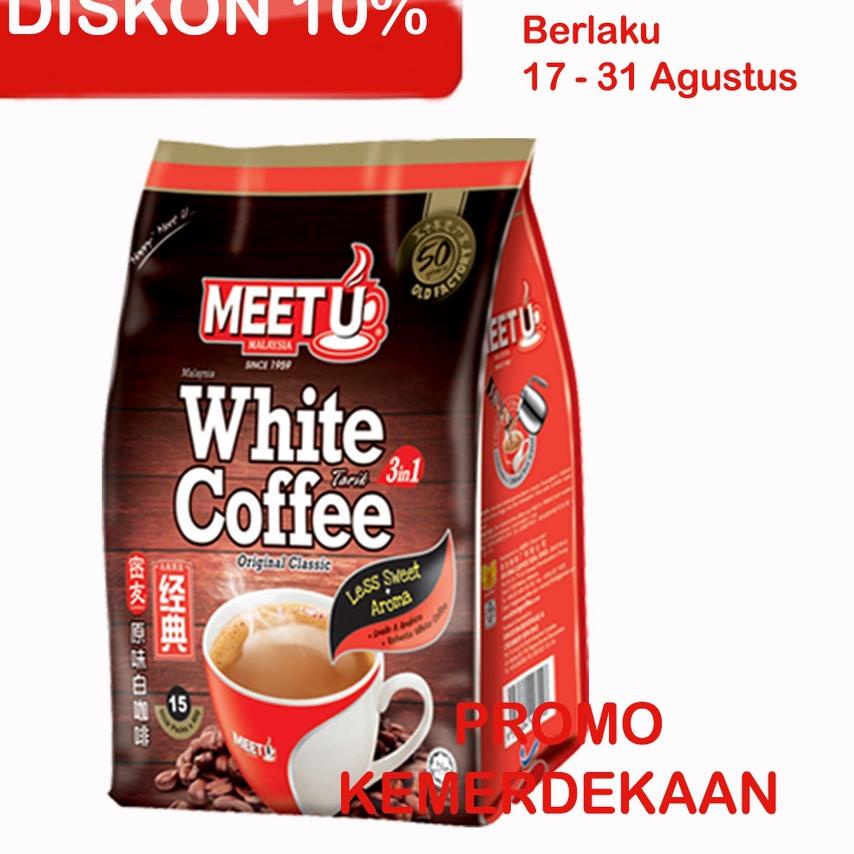

New Arrival|SQ26|MEET U WHITE COFFEE 3 IN 1 ( PROMO 17 AGUSTUS )