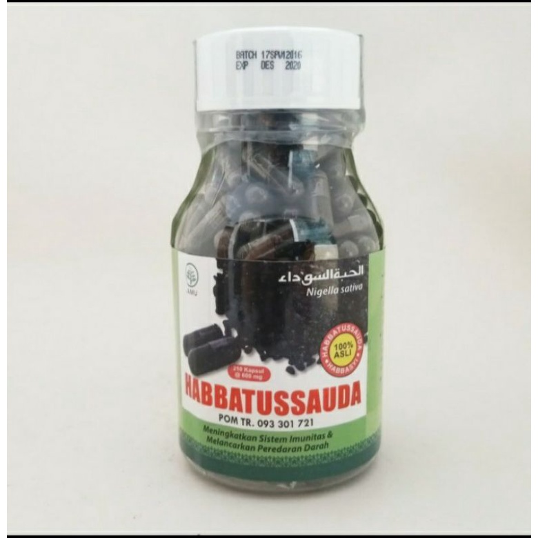 Habbatussauda isi 200 kapsul PT Habbasyi Niaga Utama