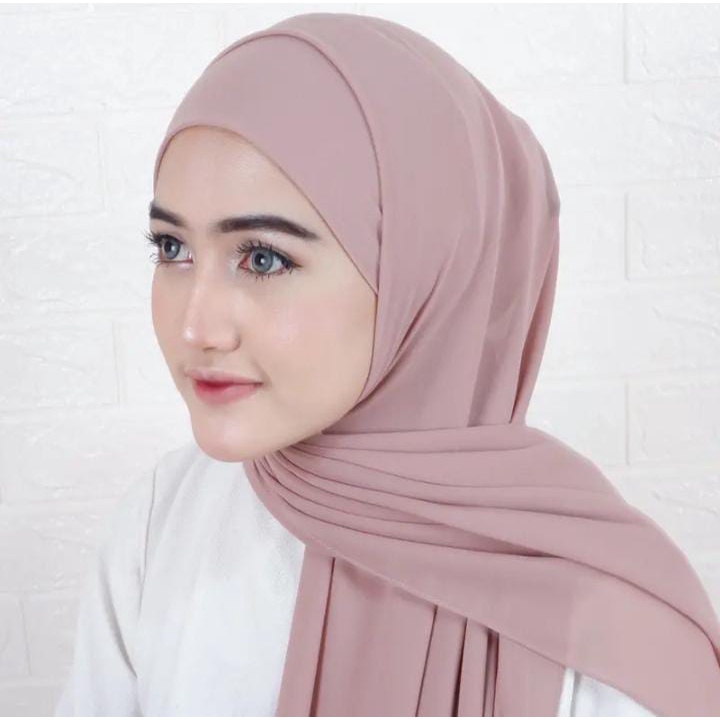 PASHMINA MELAYU TALI CERUTY / PASHMINA MALAY / PASHMINA INNER 2IN1