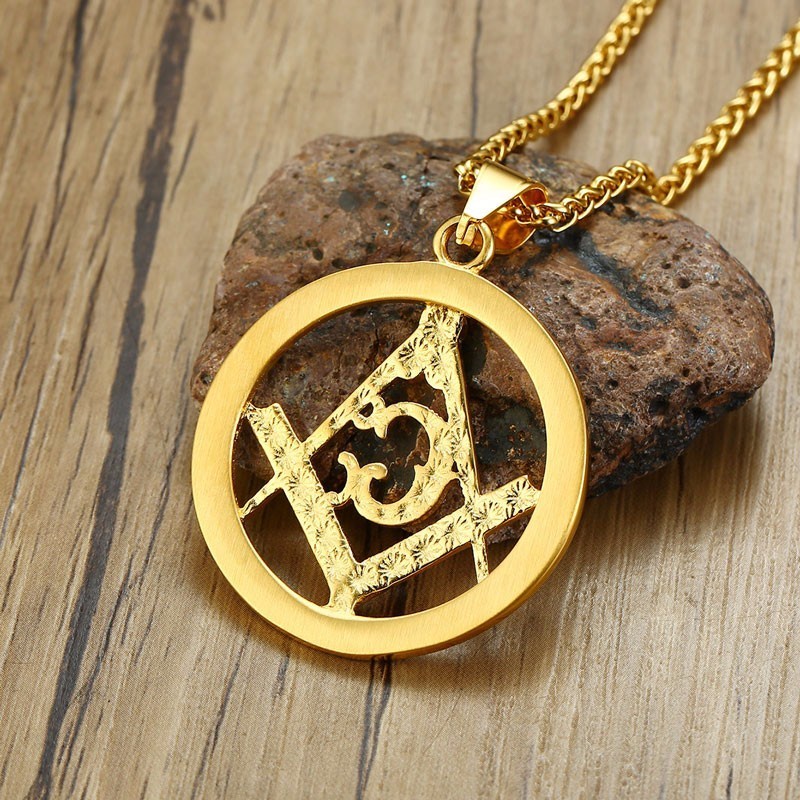 Kalung Zircon Bentuk Bulat Gaya Kasual Untuk Pria