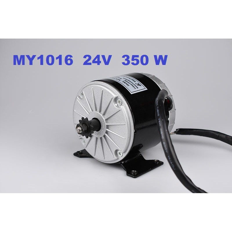 DC Motor MY1016 24V 19.2A 350W 1.2N.m untuk E Skuter Go-Kart W/Mount Braket MY1016 Baru
