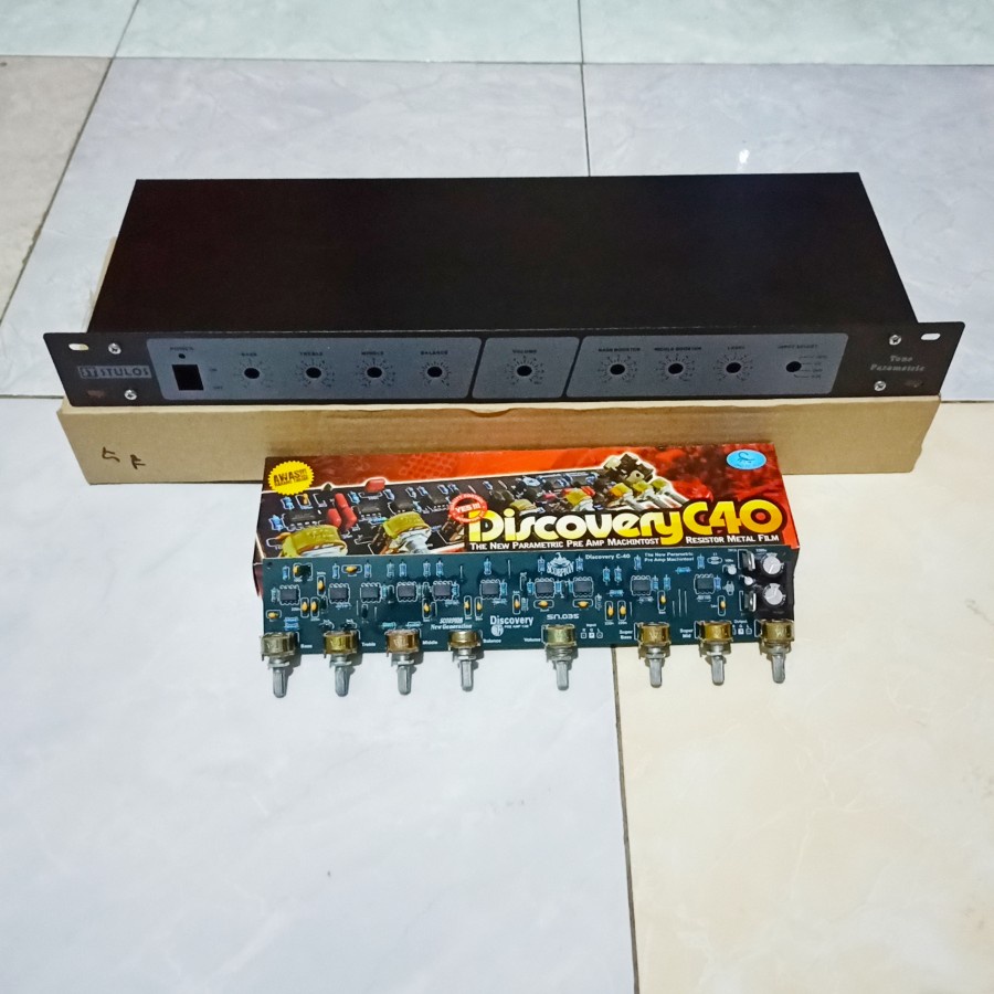 Paket Box Dan Kit Stereo Parametrik C40 Tone Control Scorpion