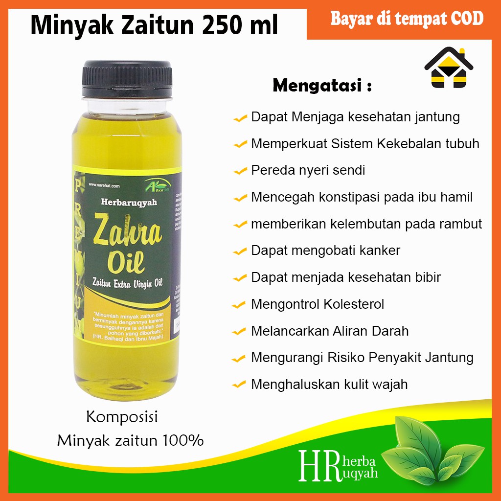 Minyak Zaitun Extra Virgin Oil 250ml Extrak Virgin Olive Oil Shopee Indonesia