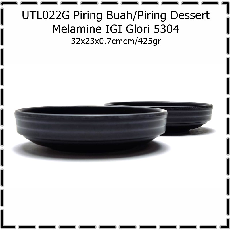 UTL022G Piring Buah/Piring Dessert Melamine IGI Glori 5304
