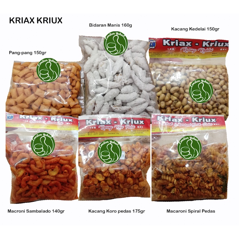 

Snack Cemilan Tradisional Kriax Kriux - Banyak Macam