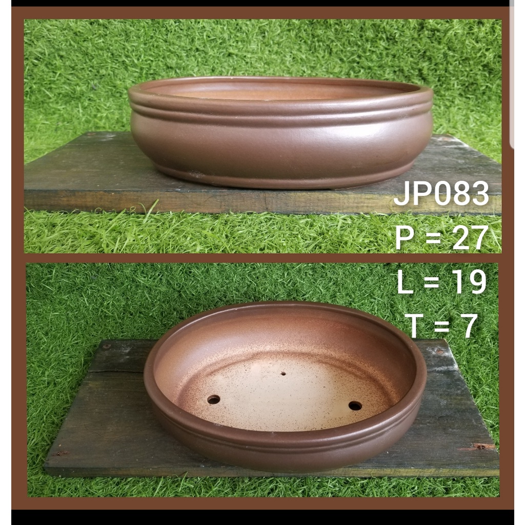 Pot keramik oval JP083