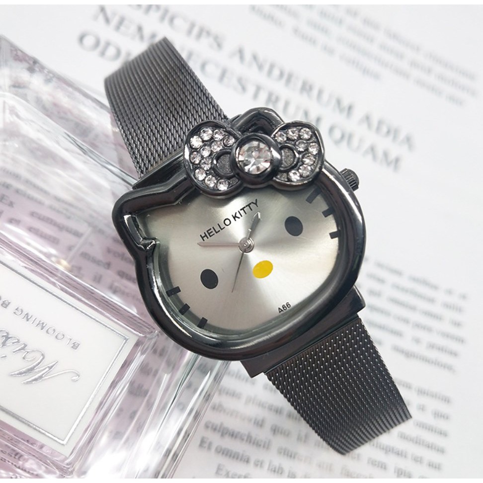 Jam Tangan Pasir Impor HELLO KITTY wanita Hot Trend Korea Fashion Anak dan Dewasa Analog Watch