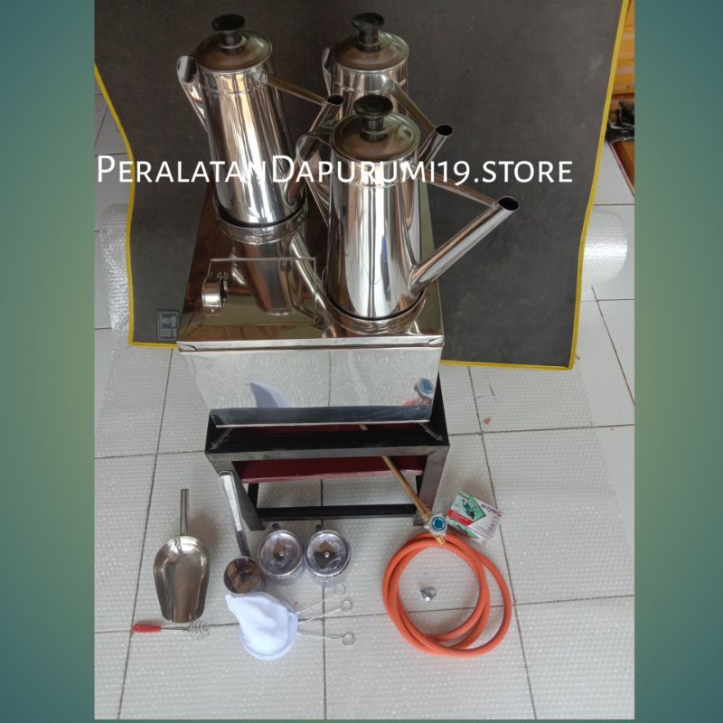 Dandang Thai Tea komplit | Panci Thai Tea | Teko Thai Tea