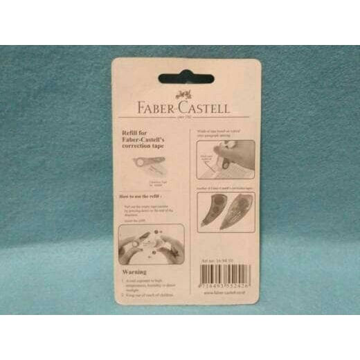

Mantap Refill Correction Tape Faber-Castell Sr-506 Uk.6X5Mm Terbatas