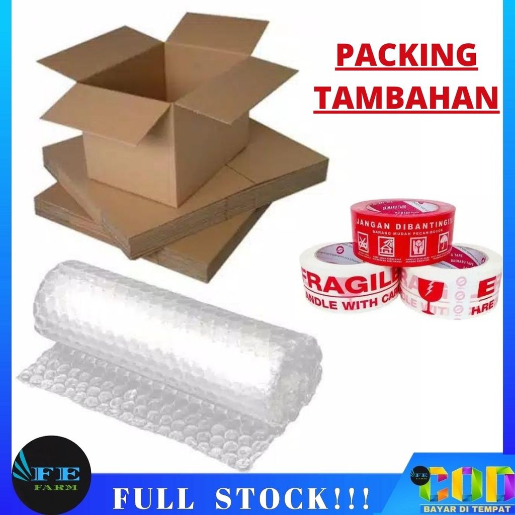 TAMBAHAN PACKING KARDUS FEFARM AGAR LEBIH AMAN SAMPAI TUJUAN