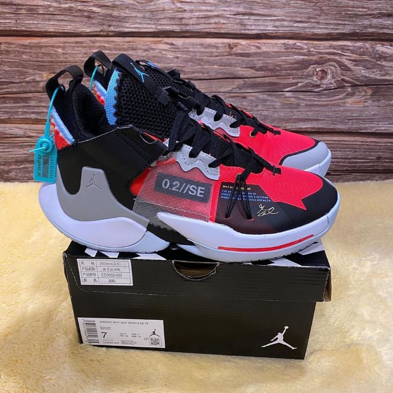 Sepatu nike air jordan whynot zero 2 high red orbit