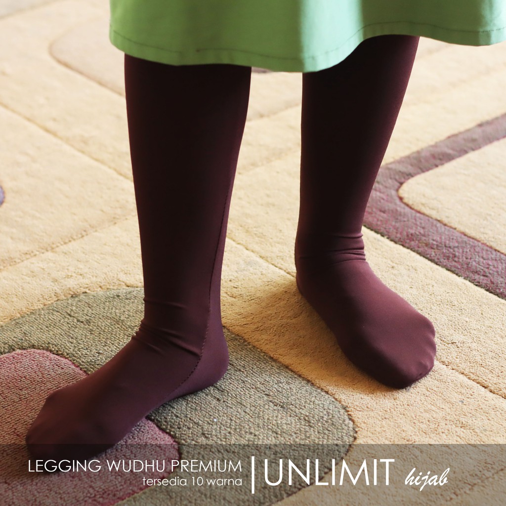 LEGGING WUDHU ORIGINAL by Unlimit Hijab | Leging wudhu Muslimah Bahan Premium [PREMIUM]