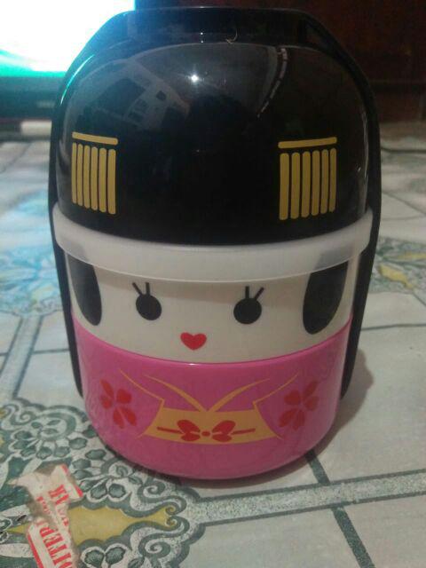 Kotak Makan Anak Boneka Jepang / Lunch Box Japan Doll Unik