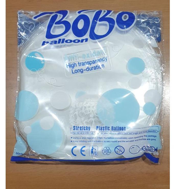 Super Grosir Balon bobo 20 inch balon pvc per pak isi 50 lembar / bobo biru
