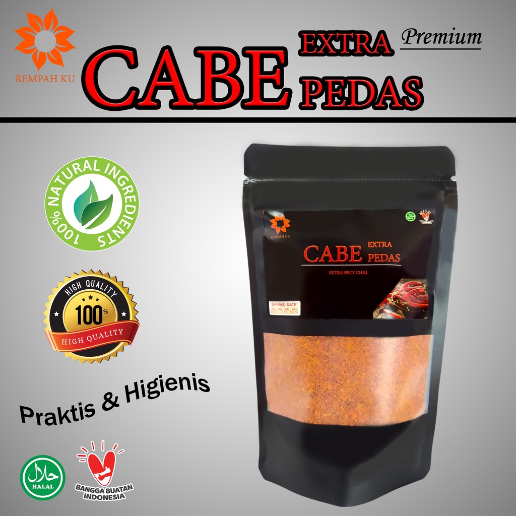 

Cabe Bubuk Extra Pedas 50gr Cabai Halus Chili Powder