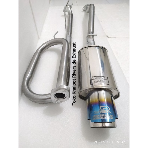 KNALPOT MOBIL BOLT ON FUTURA 1,5 INJECTION ORIGINAL RIVERSIDE BERGARANSI 1TAHUN